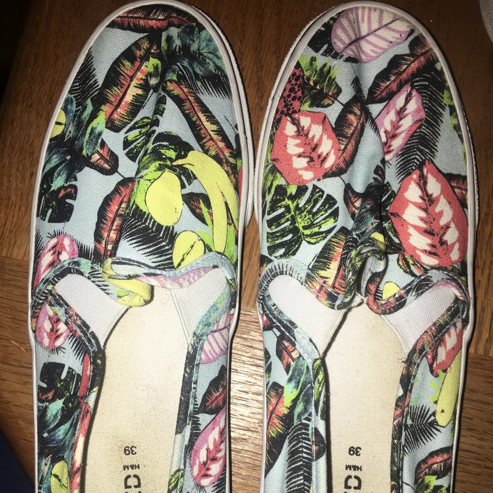 Tropical slip on sneakers